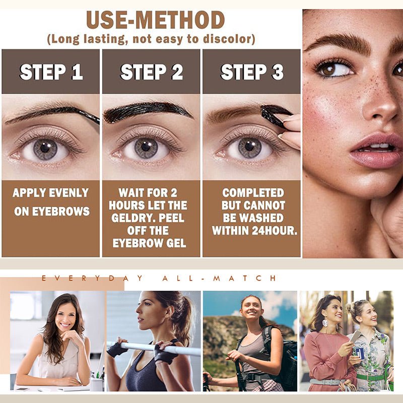 💋BUY 2 GET 1 FREE!!💋Easy peel-off eyebrow gel - My Good Buys - 💋BUY 2 GET 1 FREE!!💋Easy peel-off eyebrow gel