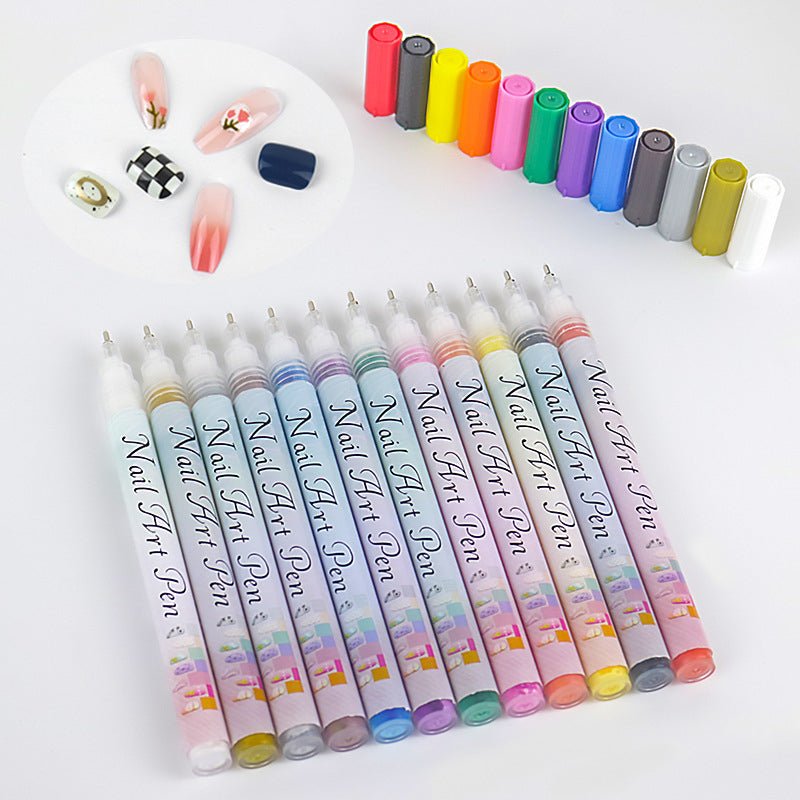 🎁Christmas Gift🎄12-Color Professional Nail Art Pen Set - My Good Buys - 🎁Christmas Gift🎄12-Color Professional Nail Art Pen Set