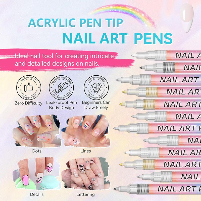 🎁Christmas Gift🎄12-Color Professional Nail Art Pen Set - My Good Buys - 🎁Christmas Gift🎄12-Color Professional Nail Art Pen Set