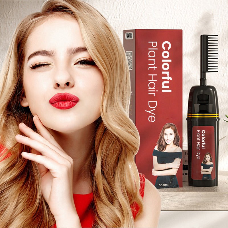 Colorful Plant Hair Dye, With Innovative Comb Applicator - My Good Buys - Colorful Plant Hair Dye, With Innovative Comb Applicator