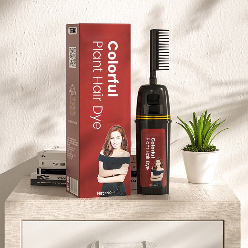 Colorful Plant Hair Dye, With Innovative Comb Applicator - My Good Buys - Colorful Plant Hair Dye, With Innovative Comb Applicator