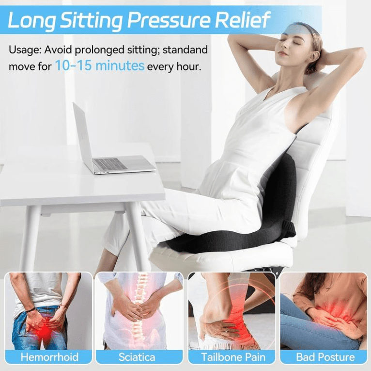 ComfortCore™ Ergonomic Seat Cushion - My Good Buys - ComfortCore™ Ergonomic Seat Cushion