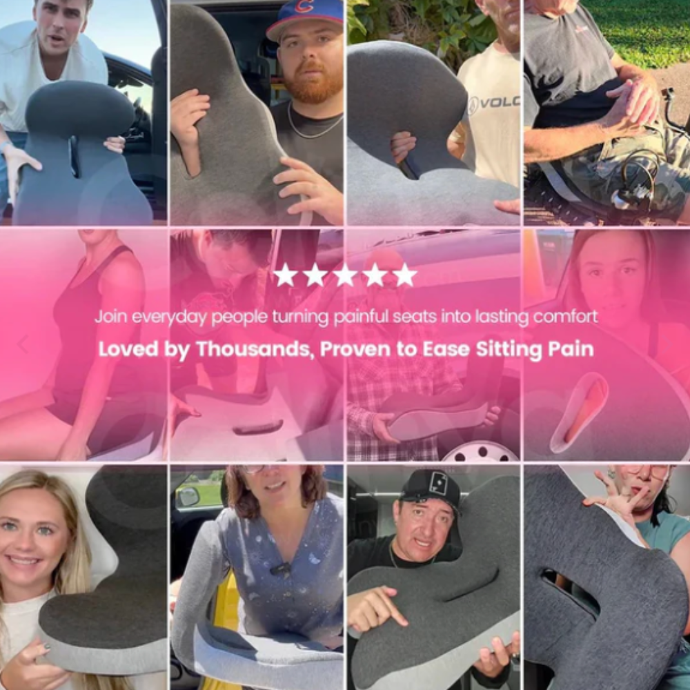 ComfortCore™ Ergonomic Seat Cushion - My Good Buys - ComfortCore™ Ergonomic Seat Cushion