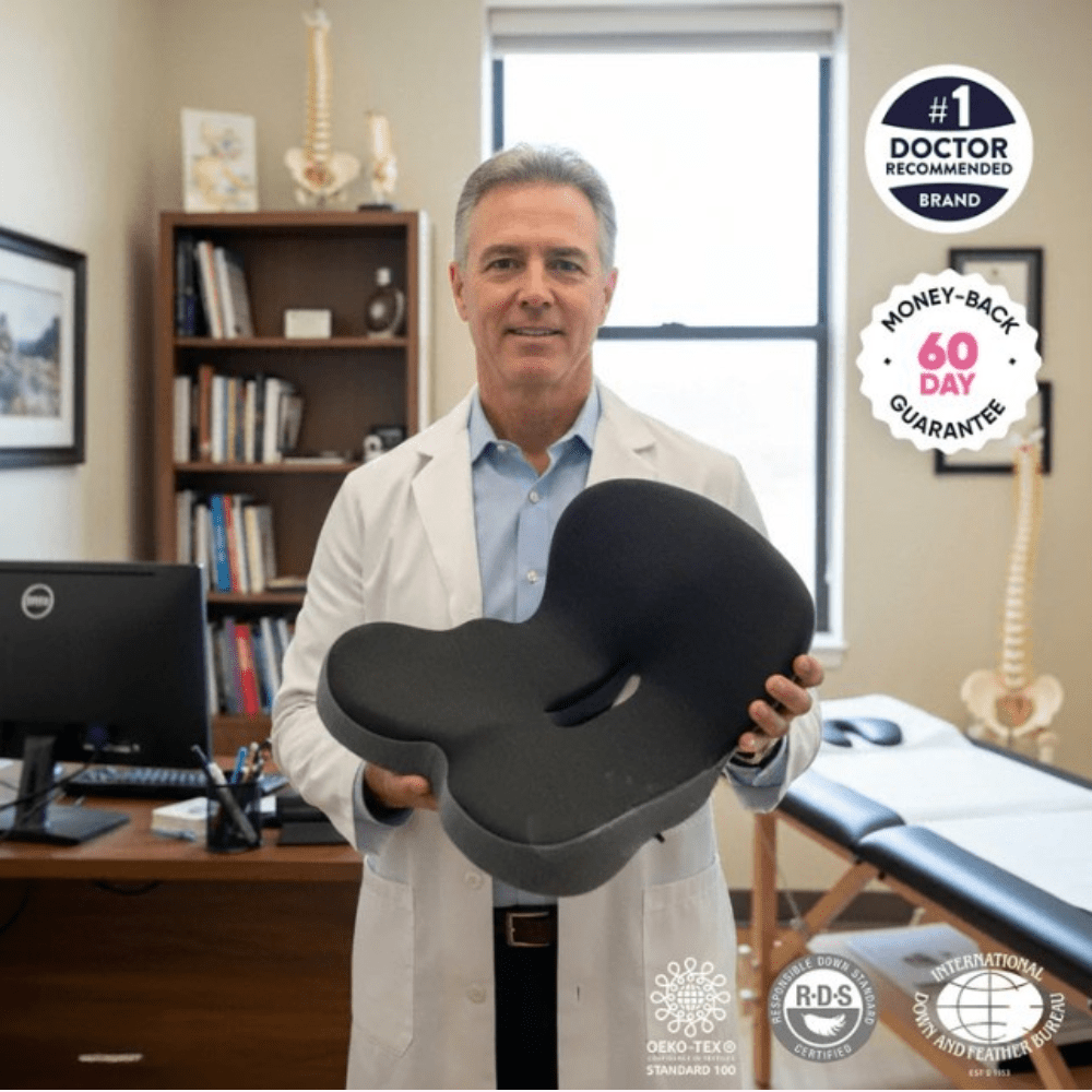 ComfortCore™ Ergonomic Seat Cushion - My Good Buys - ComfortCore™ Ergonomic Seat Cushion