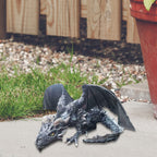 Crouching Dragon Guardian Statue: Gothic Outdoor Decoration - My Good Buys - Crouching Dragon Guardian Statue: Gothic Outdoor Decoration