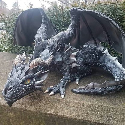 Crouching Dragon Guardian Statue: Gothic Outdoor Decoration - My Good Buys - Crouching Dragon Guardian Statue: Gothic Outdoor Decoration