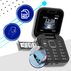 Small foldable mobile phone with dual SIM card