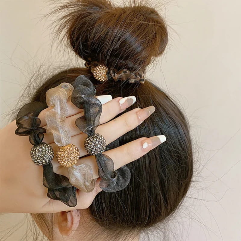 💜Elegant Rhinestone Mesh Hair 💜Ties Buy one get one free - My Good Buys - 💜Elegant Rhinestone Mesh Hair 💜Ties Buy one get one free