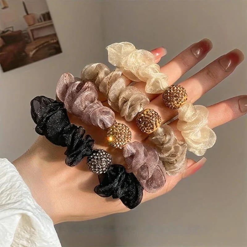 💜Elegant Rhinestone Mesh Hair 💜Ties Buy one get one free - My Good Buys - 💜Elegant Rhinestone Mesh Hair 💜Ties Buy one get one free