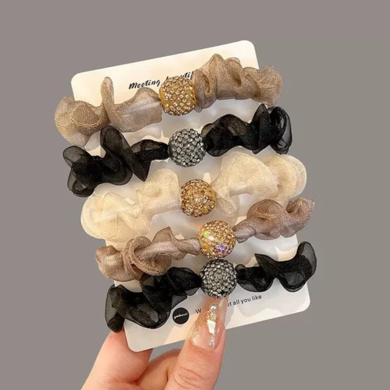 💜Elegant Rhinestone Mesh Hair 💜Ties Buy one get one free - My Good Buys - 💜Elegant Rhinestone Mesh Hair 💜Ties Buy one get one free