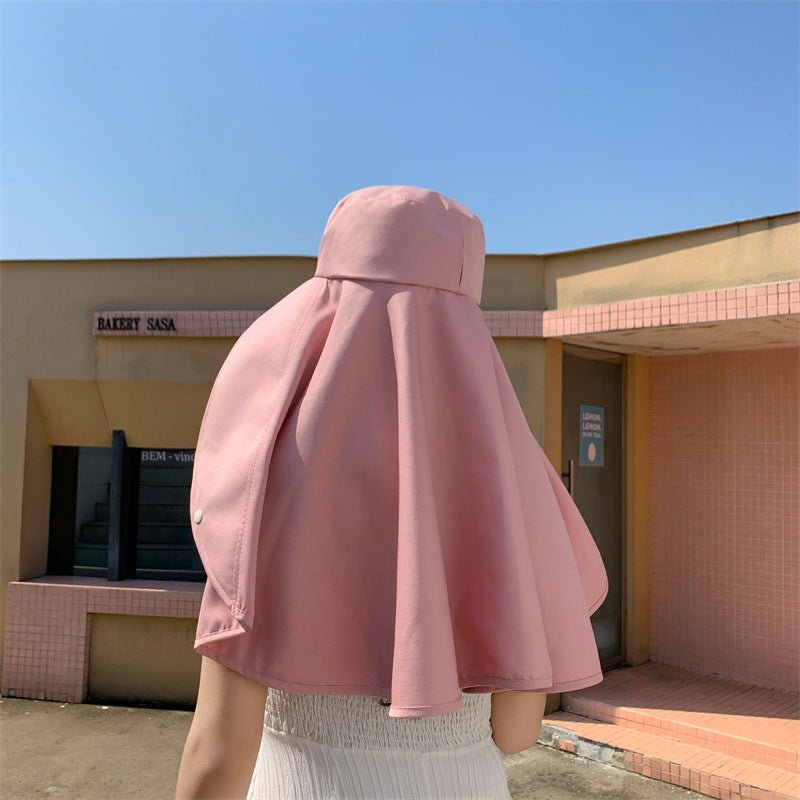 Elegant Wide Brim Sun Protection Shawl Hat for Women - My Good Buys - Elegant Wide Brim Sun Protection Shawl Hat for Women
