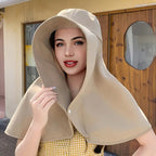Elegant Wide Brim Sun Protection Shawl Hat for Women - My Good Buys - Elegant Wide Brim Sun Protection Shawl Hat for Women