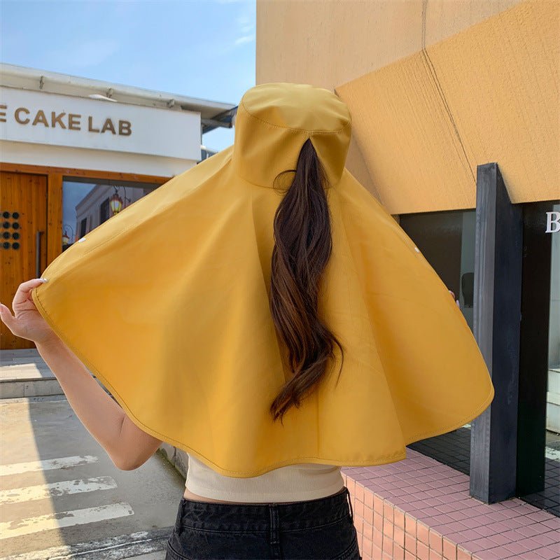 Elegant Wide Brim Sun Protection Shawl Hat for Women - My Good Buys - Elegant Wide Brim Sun Protection Shawl Hat for Women