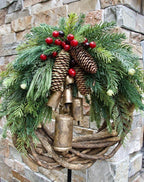 Farmhouse Christmas Wreath, Boho Wreath, Holiday Wreath - My Good Buys - Farmhouse Christmas Wreath, Boho Wreath, Holiday Wreath