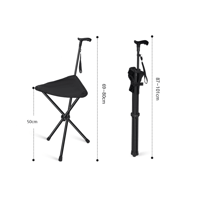 Folding Walking Cane with Seat - My Good Buys - Folding Walking Cane with Seat