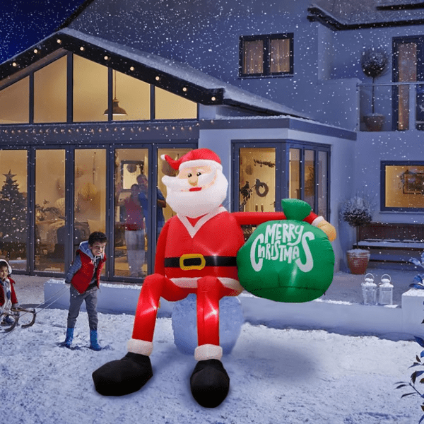 Giant 8FT LED Climbing Santa Inflatable – Premium Outdoor Christmas Decoration - My Good Buys - Giant 8FT LED Climbing Santa Inflatable – Premium Outdoor Christmas Decoration