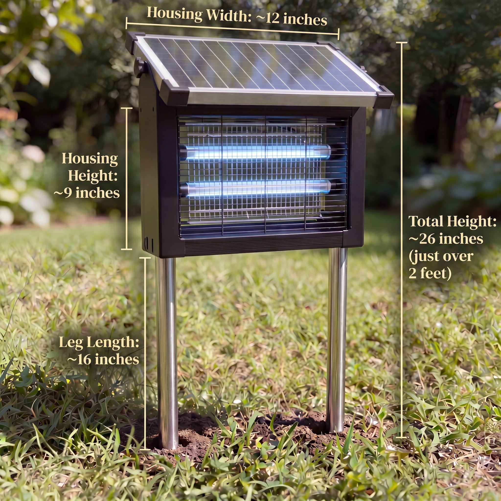 GroundGuard Sentinel — Solar Bug Zapper - My Good Buys - GroundGuard Sentinel — Solar Bug Zapper