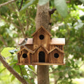 Handcrafted Wooden Birdhouse With 6 Holes - My Good Buys - Handcrafted Wooden Birdhouse With 6 Holes
