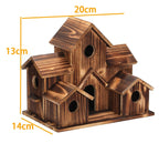 Handcrafted Wooden Birdhouse With 6 Holes - My Good Buys - Handcrafted Wooden Birdhouse With 6 Holes