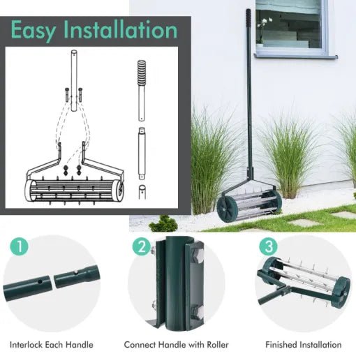 Heavy Duty Manual Lawn Spike Soil Aerator - My Good Buys - Heavy Duty Manual Lawn Spike Soil Aerator