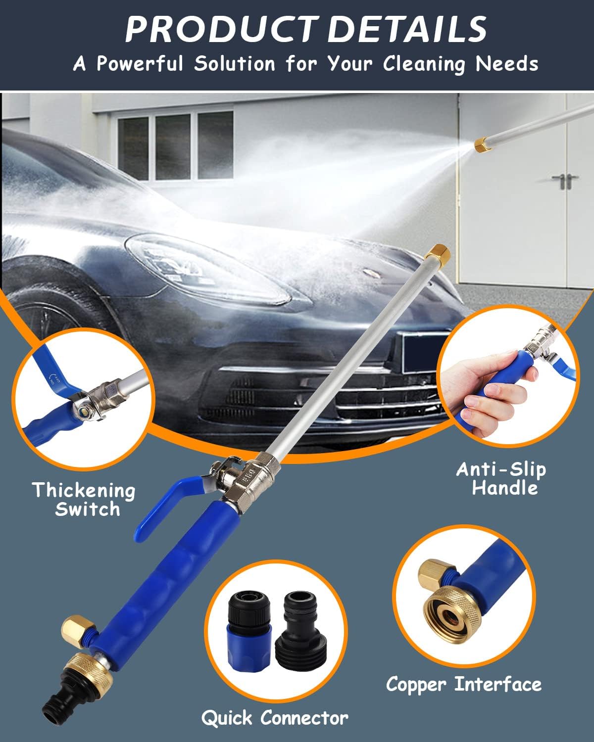 High-Pressure Washer Spray Nozzle Car Wash Water Hose - My Good Buys - High-Pressure Washer Spray Nozzle Car Wash Water Hose