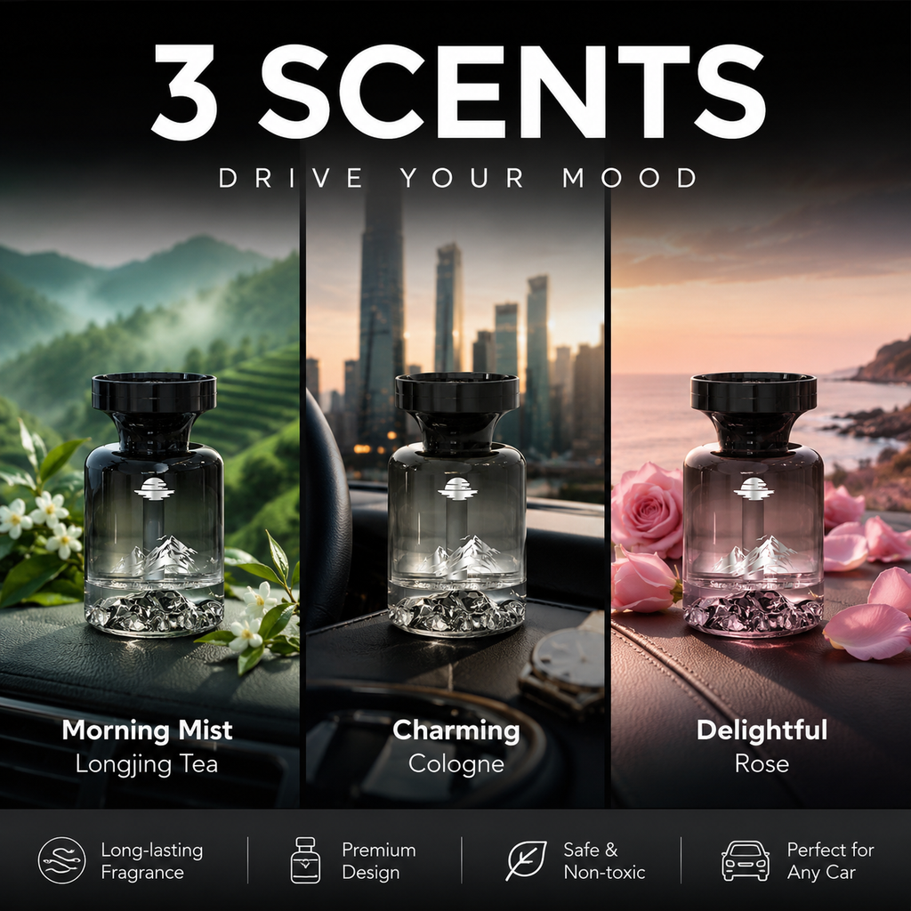 🥳2026 HOT SALE🥳🌿 50% OFF!🚗 110ml Long-Lasting Car Air Freshener – Natural plant extracts, eliminates smoke & pet odours. Weeks of freshness. Mountain design. Breath easy! 💨✨