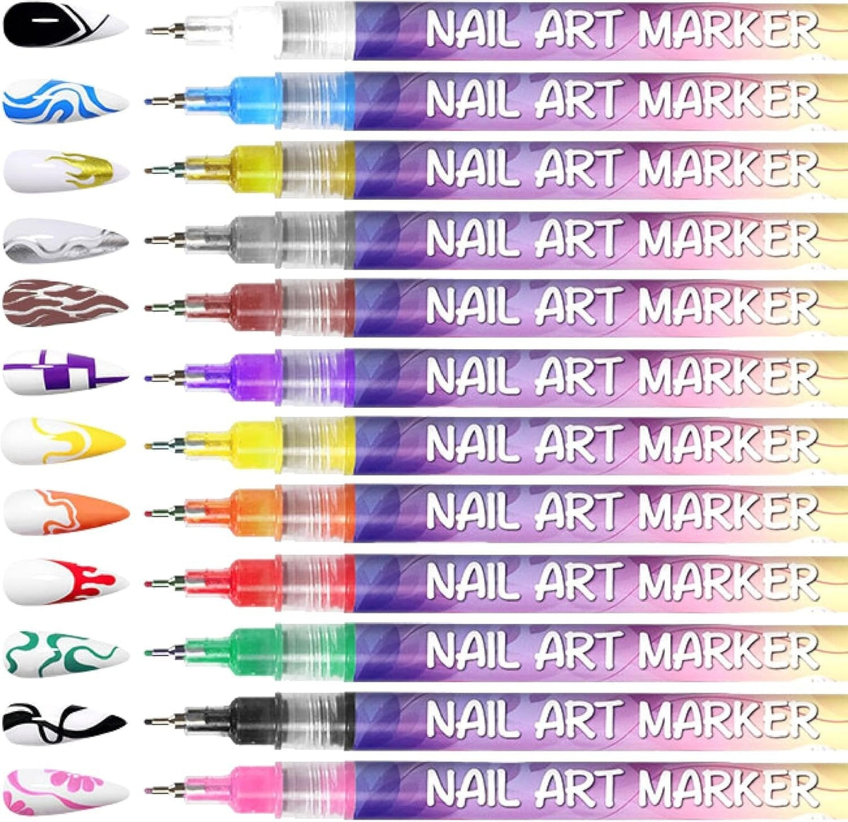 🎁Hot Sale 50% OFF⏳🎨12 Colors Nail Art Pens Set - My Good Buys - 🎁Hot Sale 50% OFF⏳🎨12 Colors Nail Art Pens Set