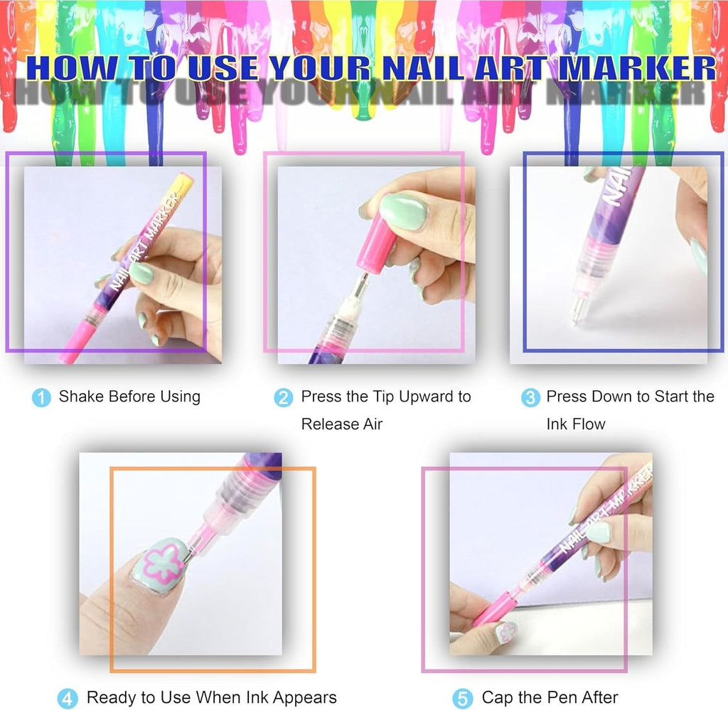 🎁Hot Sale 50% OFF⏳🎨12 Colors Nail Art Pens Set - My Good Buys - 🎁Hot Sale 50% OFF⏳🎨12 Colors Nail Art Pens Set