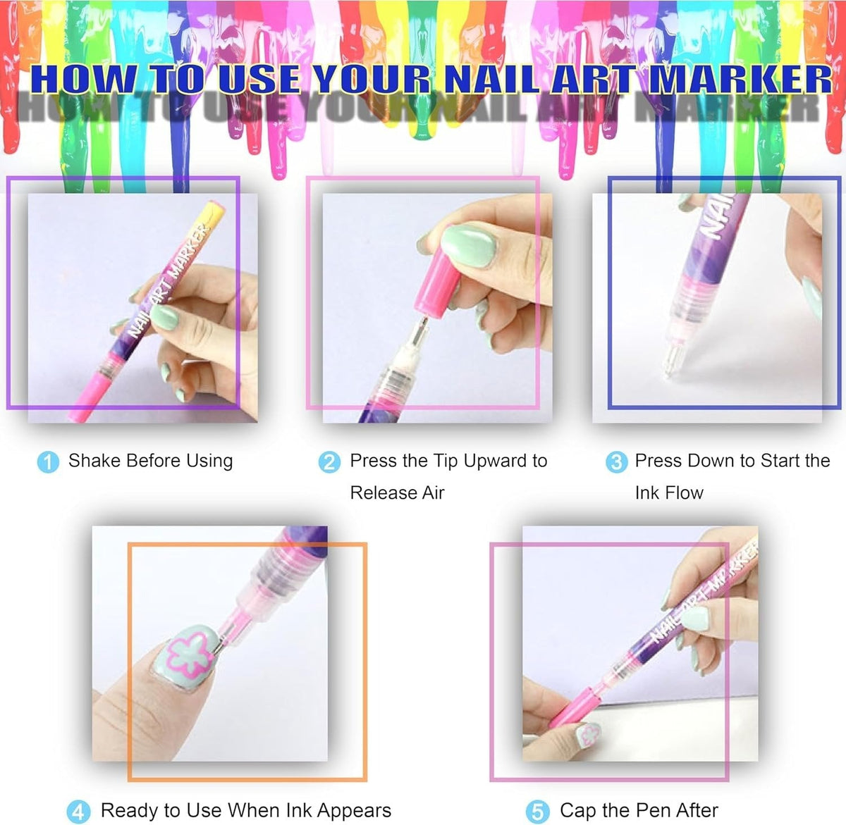🎁Hot Sale 50% OFF⏳🎨12 Colors Nail Art Pens Set - My Good Buys - 🎁Hot Sale 50% OFF⏳🎨12 Colors Nail Art Pens Set