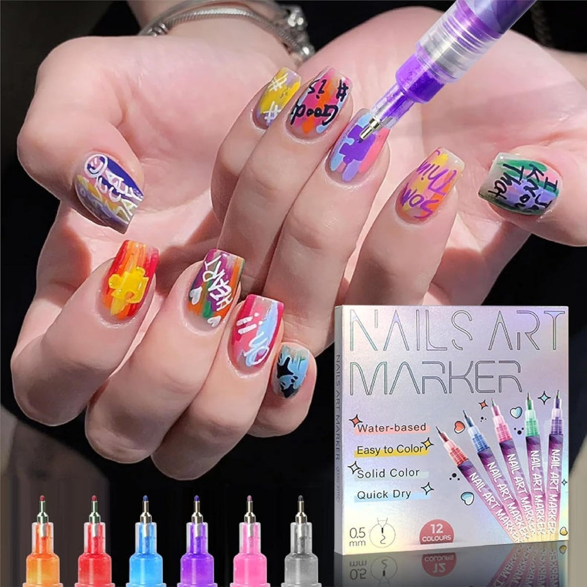 🎁Hot Sale 50% OFF⏳🎨12 Colors Nail Art Pens Set - My Good Buys - 🎁Hot Sale 50% OFF⏳🎨12 Colors Nail Art Pens Set