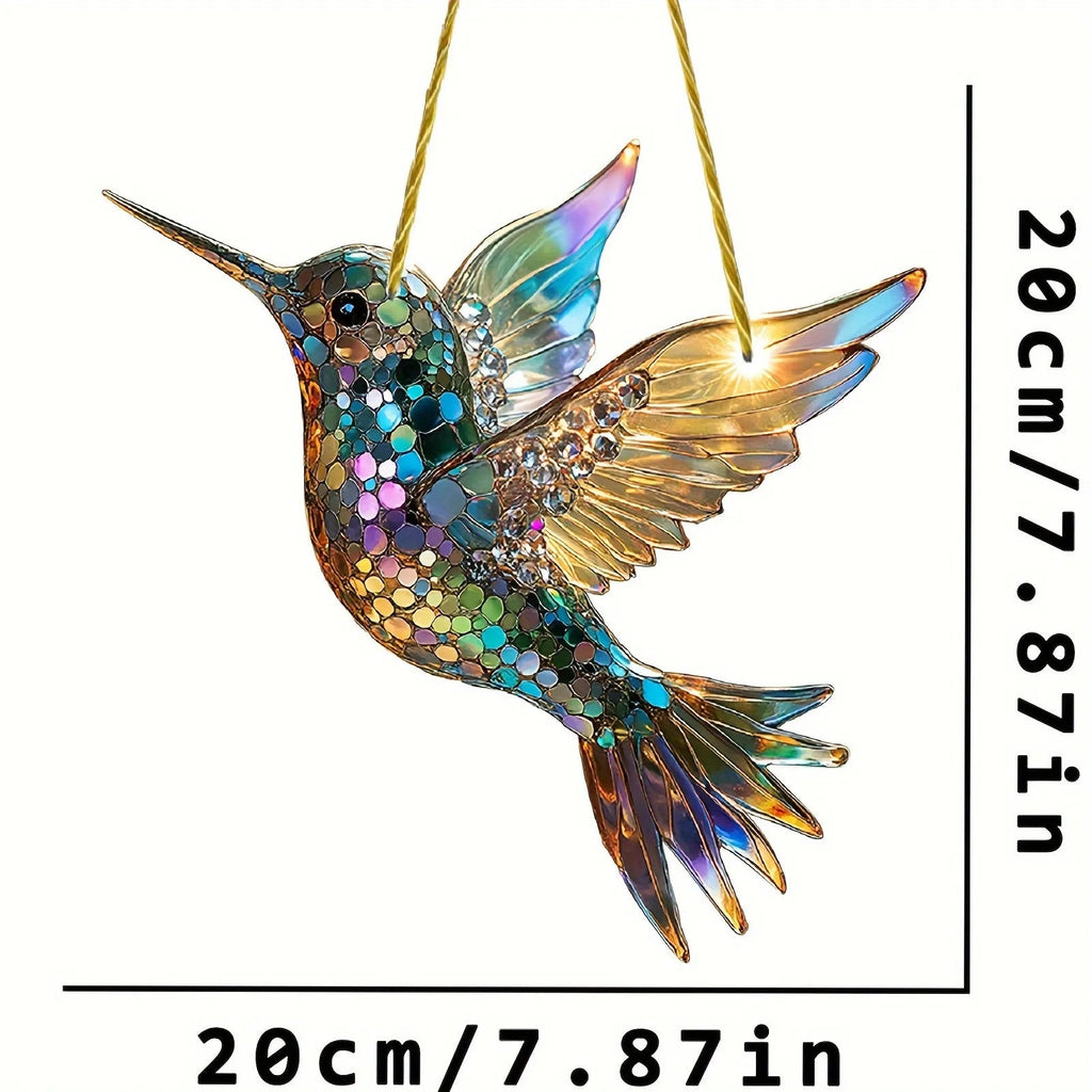 Hummingbird Suncatcher Colorful Window Hanging - My Good Buys - Hummingbird Suncatcher Colorful Window Hanging