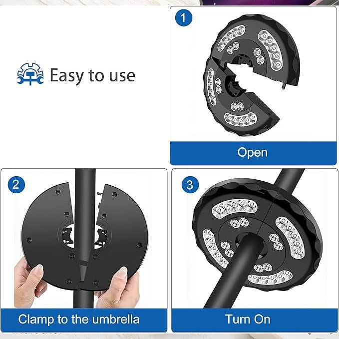Innovative Lighting for Parasols - My Good Buys - Innovative Lighting for Parasols