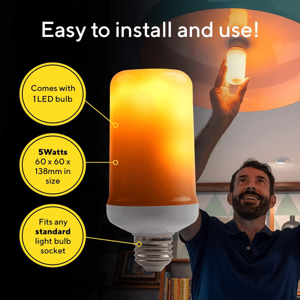 LED Flame Effect Light Bulb - My Good Buys - LED Flame Effect Light Bulb