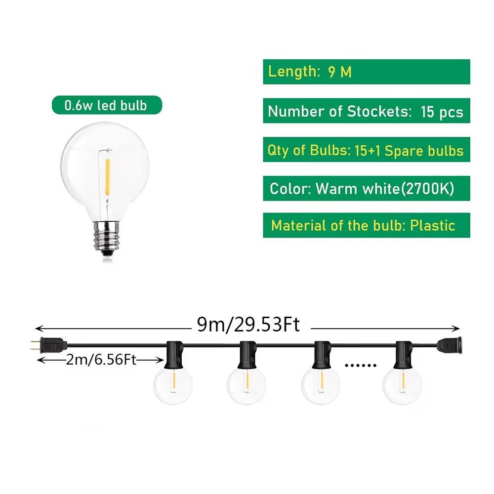 LED Outdoor String Lights - My Good Buys - LED Outdoor String Lights