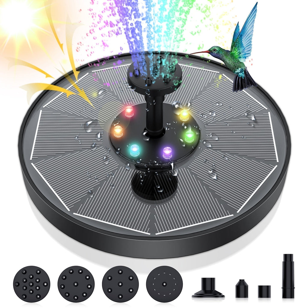 LED Solar Energy Fountain - My Good Buys - LED Solar Energy Fountain
