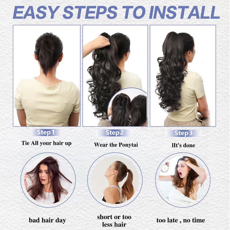 💜Limited time promotion 50%OFF💜Clip-on Wavy Ponytail Extension - My Good Buys - 💜Limited time promotion 50%OFF💜Clip-on Wavy Ponytail Extension