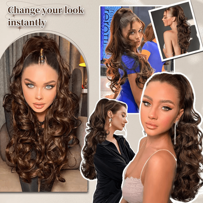 💜Limited time promotion 50%OFF💜Clip-on Wavy Ponytail Extension - My Good Buys - 💜Limited time promotion 50%OFF💜Clip-on Wavy Ponytail Extension