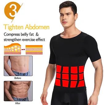 Men's Body Shaper Slimming T-Shirt - My Good Buys - Men's Body Shaper Slimming T-Shirt
