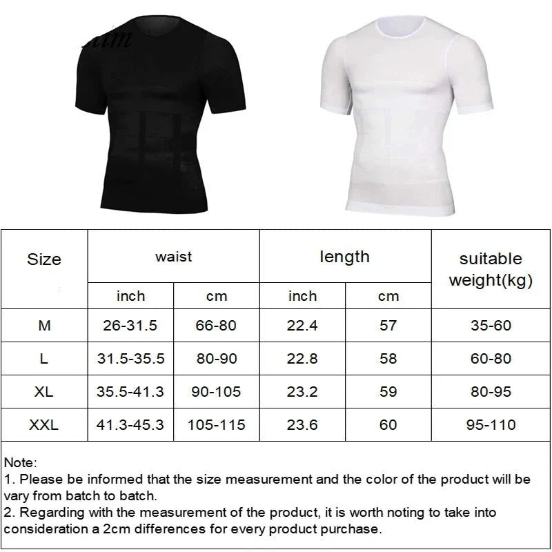 Men's Body Shaper Slimming T-Shirt - My Good Buys - Men's Body Shaper Slimming T-Shirt
