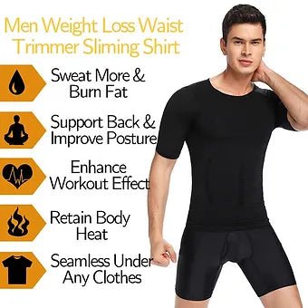 Men's Body Shaper Slimming T-Shirt - My Good Buys - Men's Body Shaper Slimming T-Shirt