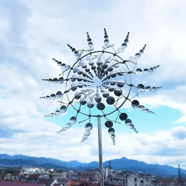Metal Garden Windmill - Dual Motion Decorative Wind Spinner for Unique Garden Decor & Perfect Gift - My Good Buys - Metal Garden Windmill - Dual Motion Decorative Wind Spinner for Unique Garden Decor & Perfect Gift
