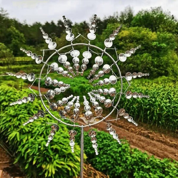 Metal Garden Windmill - Dual Motion Decorative Wind Spinner for Unique Garden Decor & Perfect Gift - My Good Buys - Metal Garden Windmill - Dual Motion Decorative Wind Spinner for Unique Garden Decor & Perfect Gift