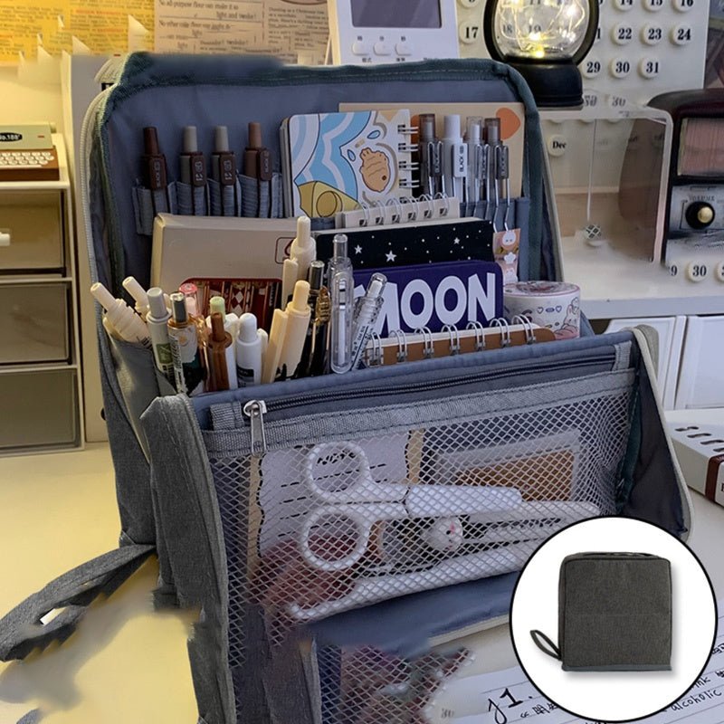 Multi-Purpose Large Capacity Oxford Cloth Standing Makeup Bag - My Good Buys - Multi-Purpose Large Capacity Oxford Cloth Standing Makeup Bag