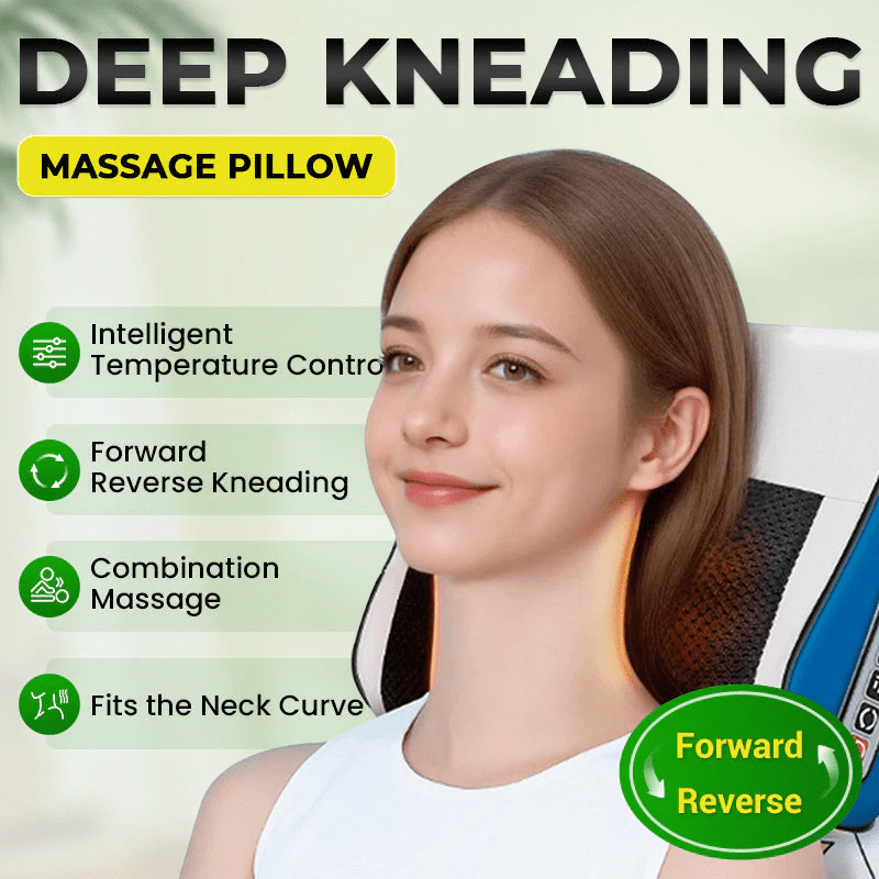 Multifunctional Deep Kneading Massage Pillow with Heat - My Good Buys - Multifunctional Deep Kneading Massage Pillow with Heat