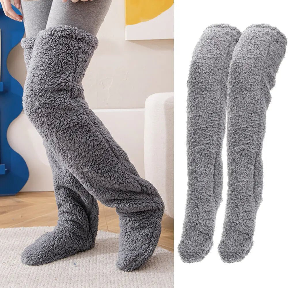 Over Knee High Fuzzy Socks - My Good Buys - Over Knee High Fuzzy Socks