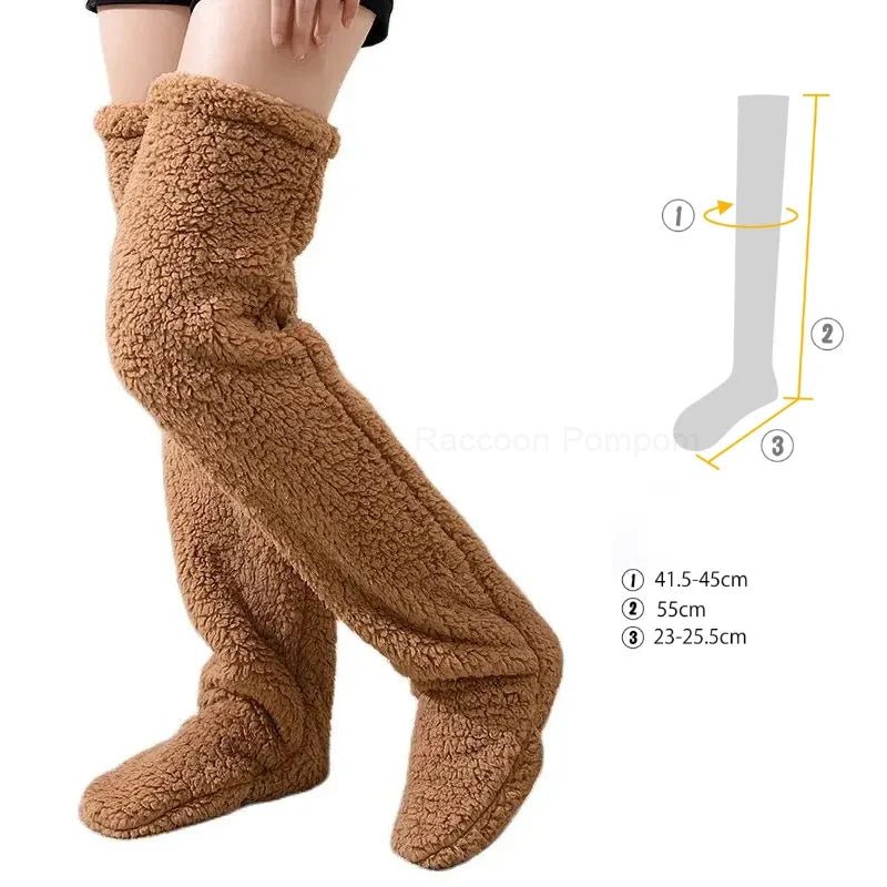 Over Knee High Fuzzy Socks - My Good Buys - Over Knee High Fuzzy Socks