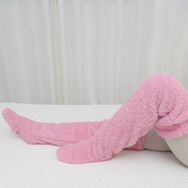 Over Knee High Fuzzy Socks - My Good Buys - Over Knee High Fuzzy Socks
