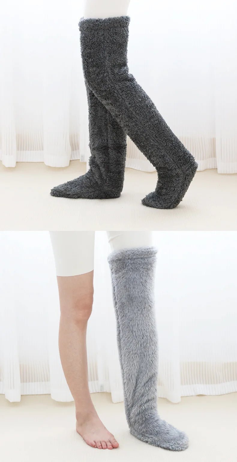 Over Knee High Fuzzy Socks - My Good Buys - Over Knee High Fuzzy Socks