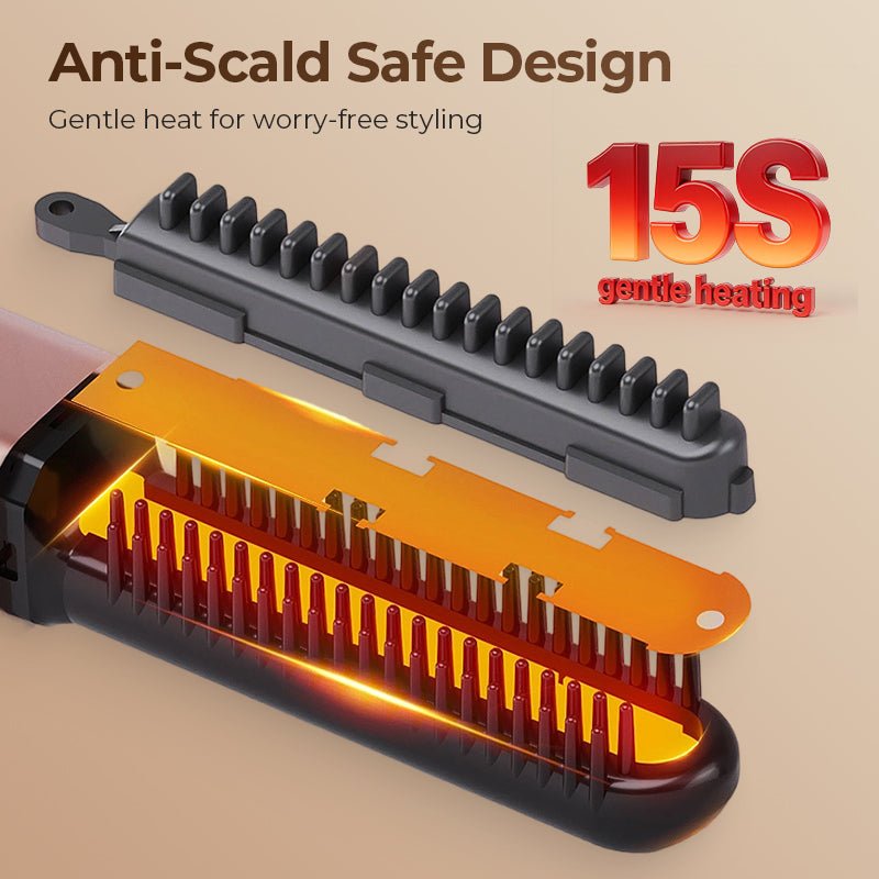 Portable Cordless Mini Hair Straightener Comb - My Good Buys - Portable Cordless Mini Hair Straightener Comb