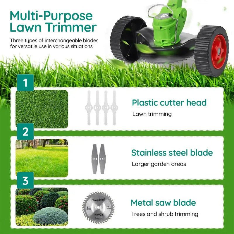 Powerful Electric Battery Operated Cordless Grass Trimmer - My Good Buys - Powerful Electric Battery Operated Cordless Grass Trimmer